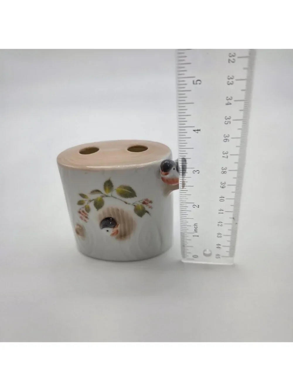 Vintage 3 Pc Takahashi Japan Birds Bathroom Set